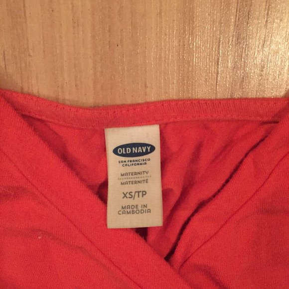 Old Navy // Casual Orange Maxi Maternity Dress - Picture 3 of 3